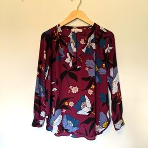 Loft Petite Floral Blouse